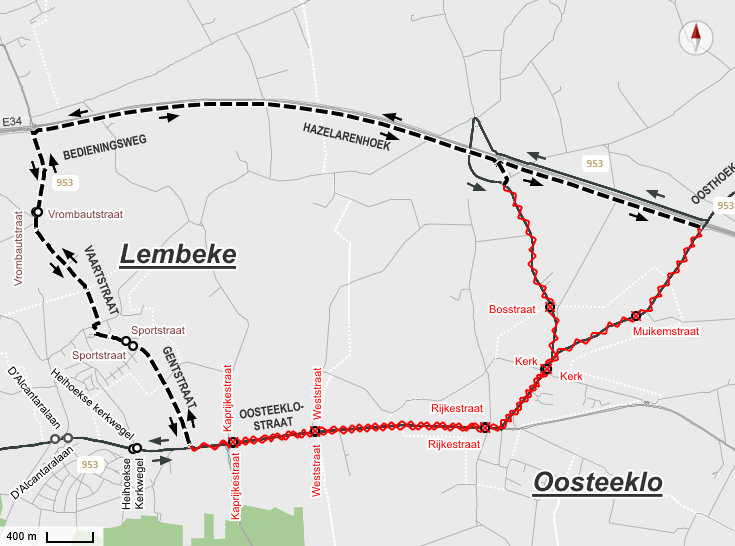 route de lijn omleiding