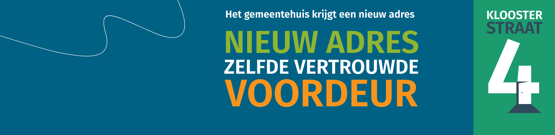 Adreswijziging Kloosterstraat 4