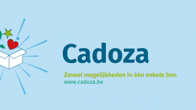 Vind het cadoosje in mei - Banner van Cadoza, de gemeentelijke cadeaubon van Assenede &ndash; zoveel mogelijkheden in &eacute;&eacute;n enkele bon &ndash; www.cadoza.be