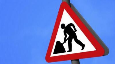 Werken aan parallelweg N49 in Oosteeklo - Werken aan parallelweg N49 in Oosteeklo -